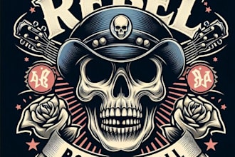 design high quality pirates skull vintage logo with fastest delivery