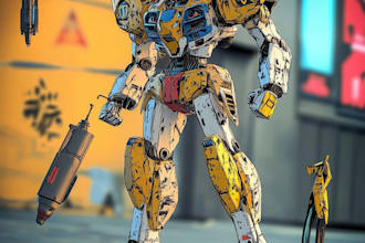 draw gundam, transformer, robot, armor, and mecha, concept