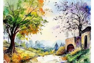 do your fruit, plant, or anything in digital watercolor