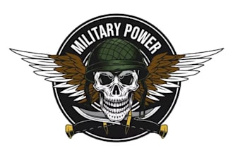 design professional military logo