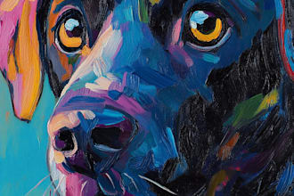 draw dog, cat, any pet to vector portrait