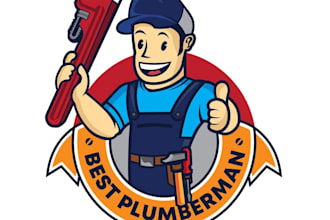 do original attractive plumber logo