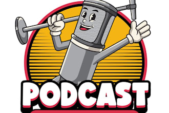 design a modern podcast logo