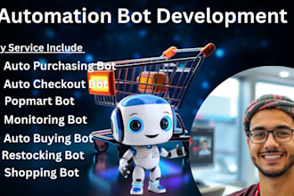 build auto purchase bot, monitor bot, scalping bot, for popmart and online drops