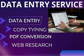 do fast typing jobs, data entry or convert pdf to word