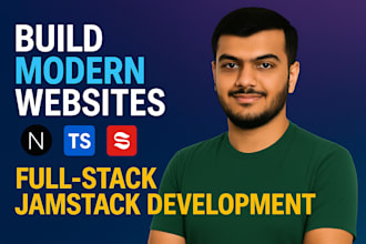 build jamstack applications using nextjs, react typescript and sanity