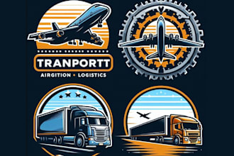 make high quality transport aviation and trucking logo
