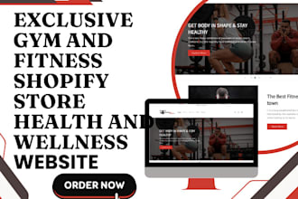 build supplement website gym and fitness website health and wellness shopify