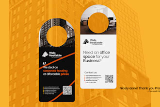 design custom door hanger, rack card, that drive sales