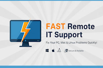 fix your computer problems with fast remote IT support