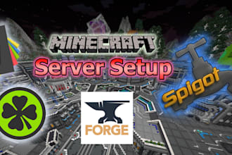 fully set up a custom minecraft server for you
