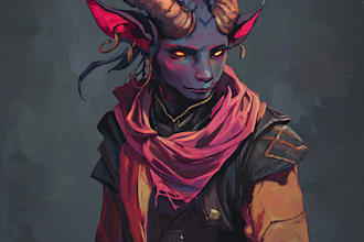 do an dnd character art and dnd character art