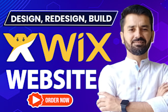 build wix website design, redesign wix website, wix online store