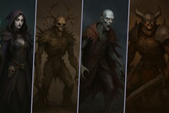 make fantasy horror and fantasy horror character