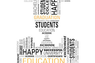design typography word cloud, word art for gym, restaurant, office and shop