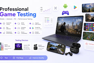 test your android, ios and PC game with detailed bug reports