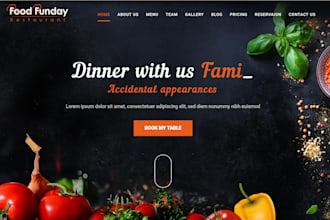 build professional websites for hotel, education, entertainment and restaurant