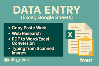 do fast and accurate data entry, typing, and file conversion