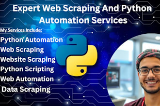 build custom browser automation python script for web scraping and tasks