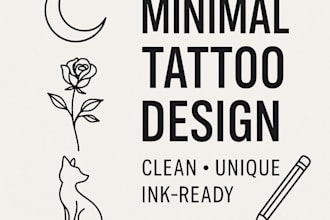 design a personalized custom minimal tattoo just for you
