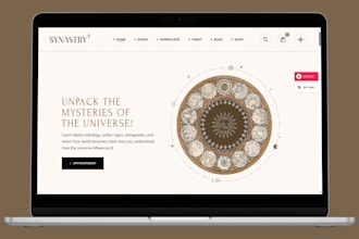 build spiritual website tarot reading astrology website spiritual product store