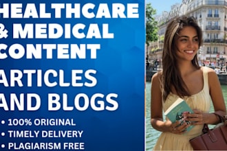 write medical and health blogs and articles