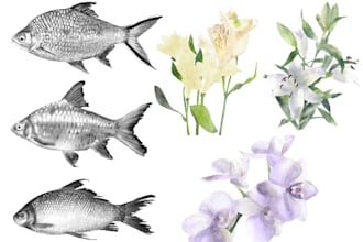 do detailed digital illustration of any plant or animal