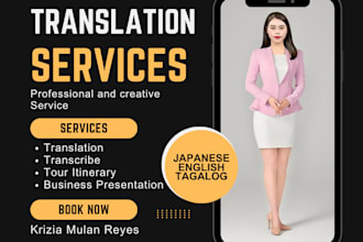 design translate professional business presentations in english or japanese