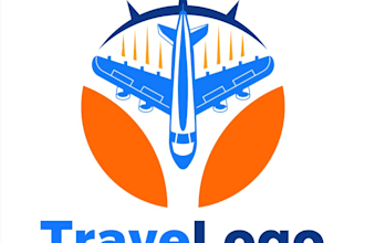 create modern airplane logo