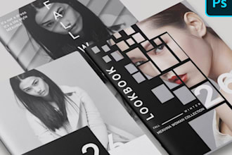 design magazine layout cover pages newsletter brochure lookbook catalog design