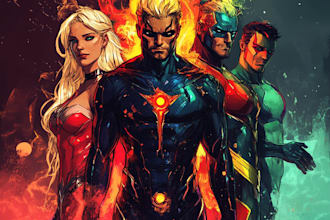 do comic book art and comic book illustration