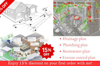 prepare erosion control, stormwater and drainage plans no engineers seal