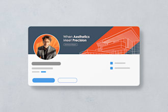 design a professional social media header and cover