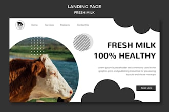 design a responsive animal farm website, livestock website