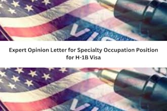 draft expert opinion letter for specialty occupation position for h1b visa