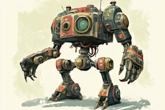 do detailed warhammer illustration