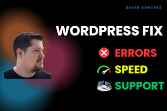 maintain, update and fix your wordpress website