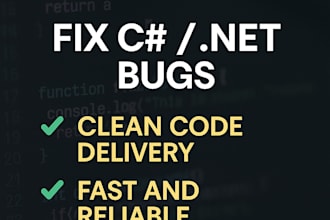 fix your c sharp, dotnet or sql errors and bugs