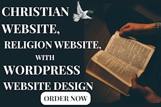 build christian website, religion website, sermons and donation website