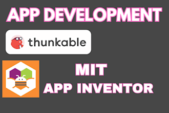 create apps on mit app inventor and thunkable x app