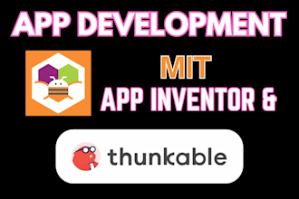 create app on mit app inventor and thunkable x