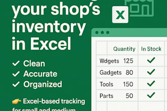 manage your inventory, vendor invoices, and budgeting in excel