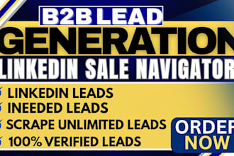 do linkedin sales navigator b2b lead generation email list building lead gen