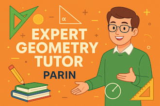 tutor and solve geometry problems with clear step by step solutions