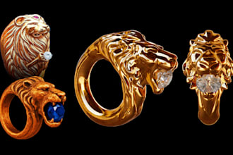 create jewelry model from ai or scratch