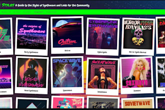 add your songs to our synthwave, retrowave music playlists for 1 month