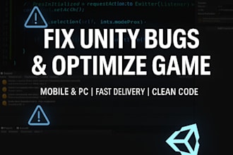 fix unity bugs and optimize your game