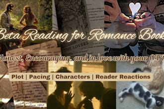beta read your romance story like a lovesick poet