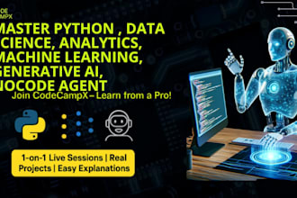 teach python,  data science, ml and generative ai