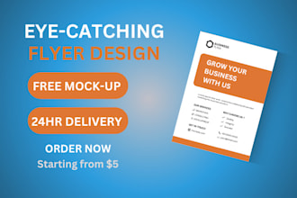 design eye catching flyer, brochure or poster for your business